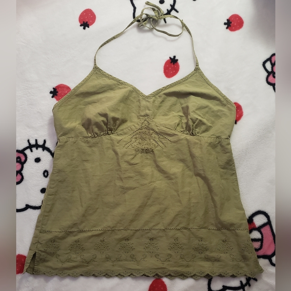 Y2K Strawberry Faire Halter Top